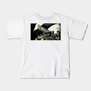 El Molino Belvidere, Pasadena, California by Mistah Wilson Kids T-Shirt